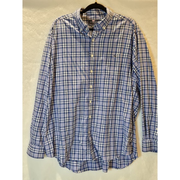 Vineyard Vines by Shep & Ian Men's XXL Slim Fit Tucker Shirt Button Down Blue - Picture 6 of 6